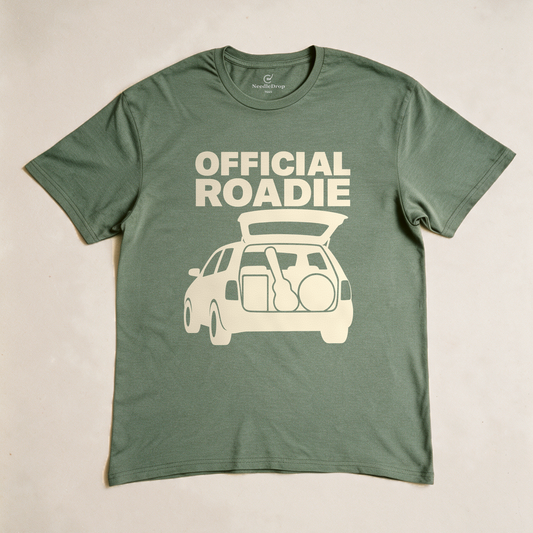 Official Roadie Tee - Military Green flatlay