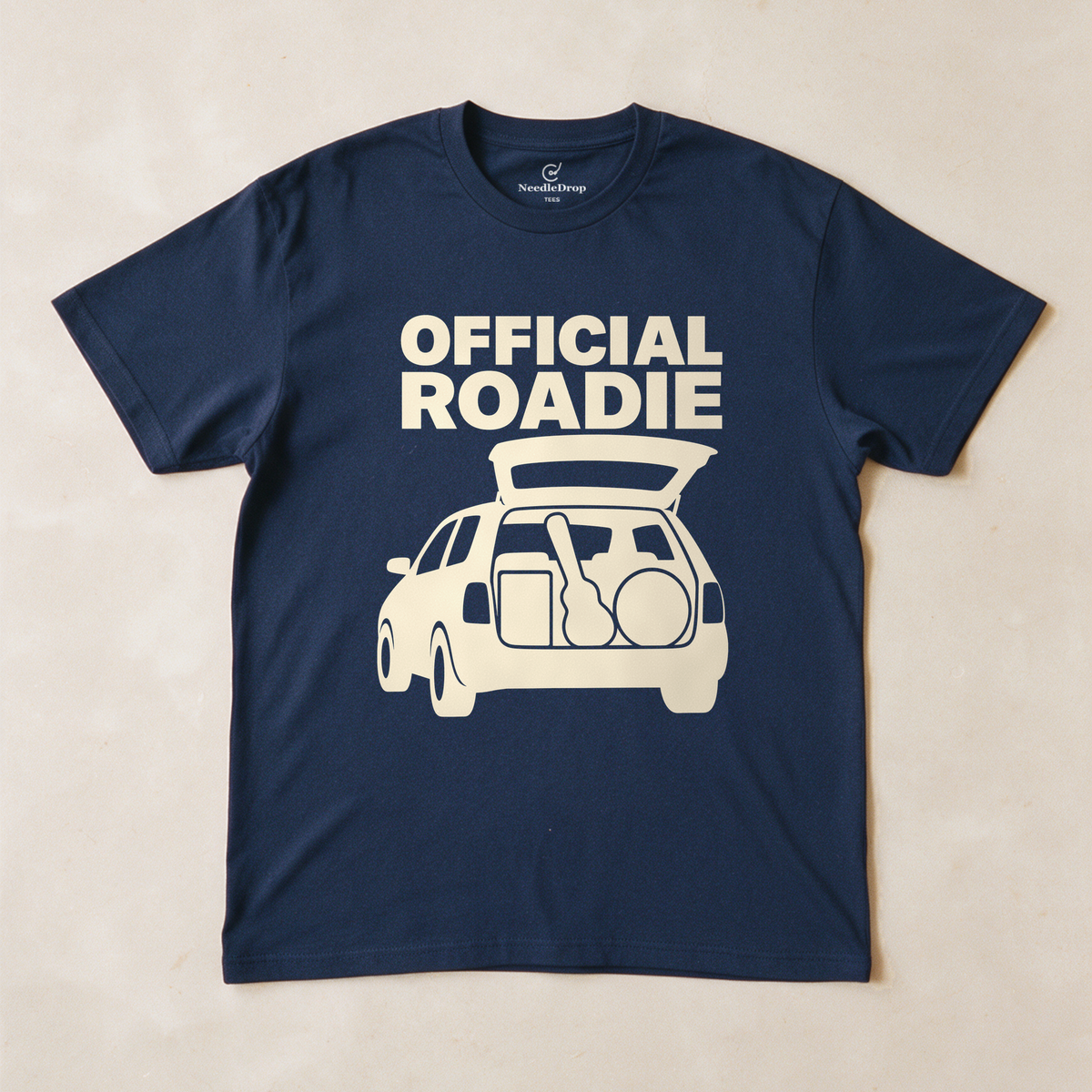 Official Roadie Tee - Navy flatlay
