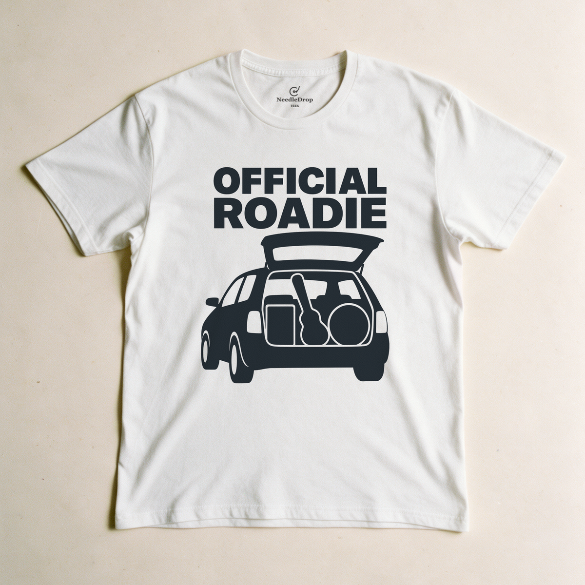 Official Roadie Tee - White flatlay