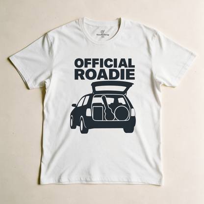 Official Roadie Tee - White flatlay