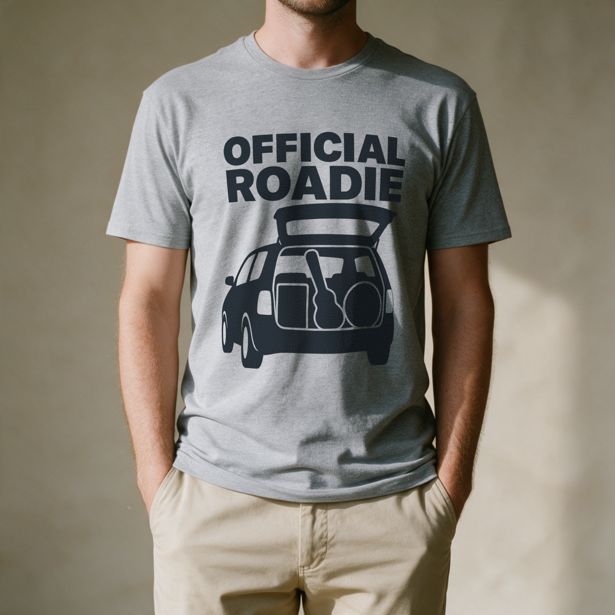 Official Roadie Tee - Sport Grey draagfoto
