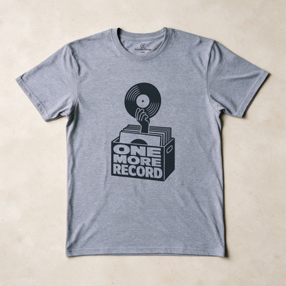 One More Record Tee - Sport Grey flatlay