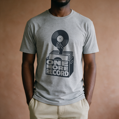 One More Record Tee - Sport Grey draagfoto