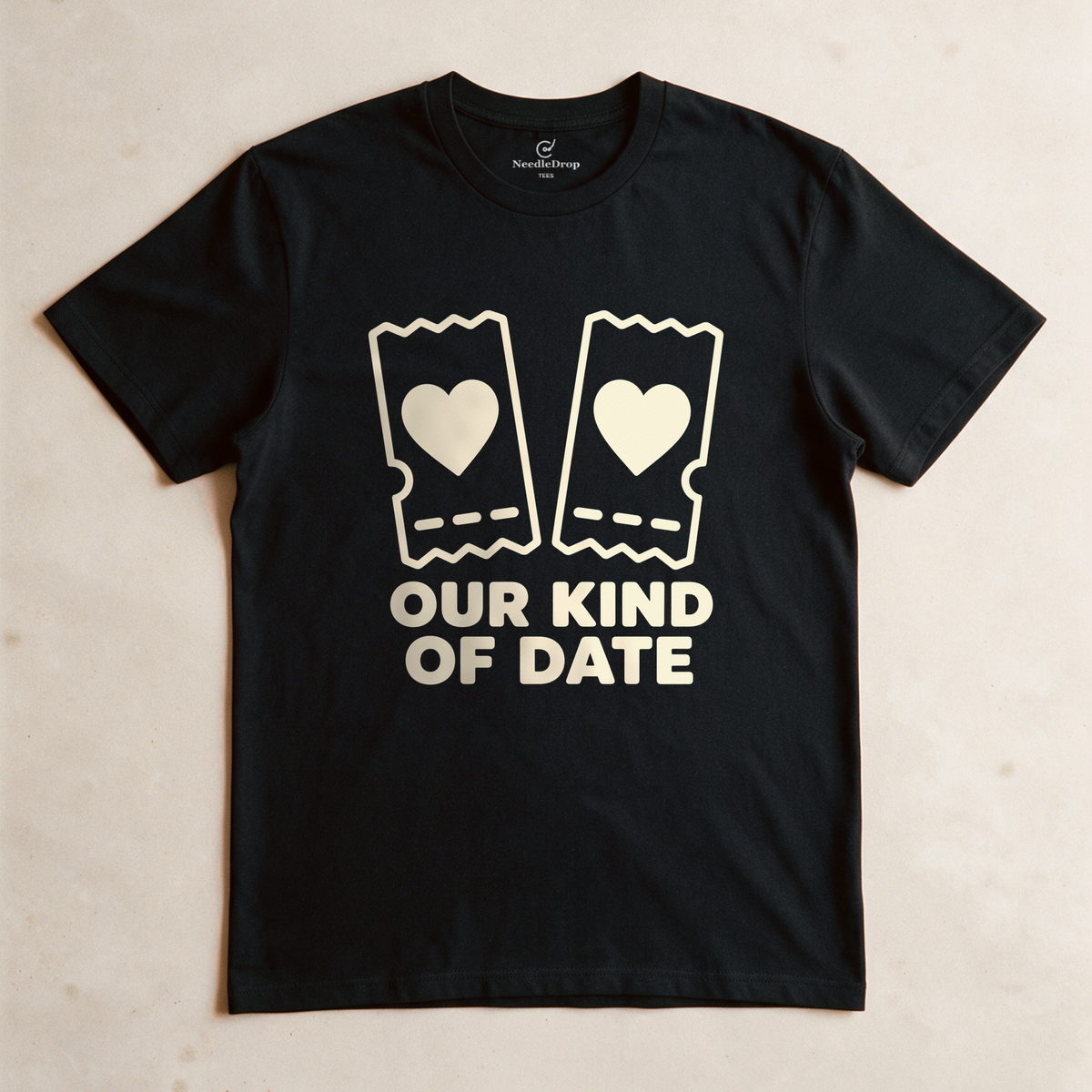 Our Kind of Date Tee - Black flatlay