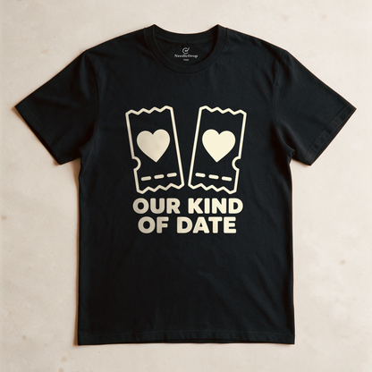Our Kind of Date Tee - Black flatlay