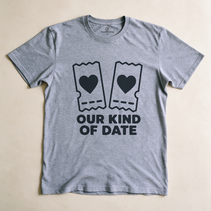 Our Kind of Date Tee - Sport Grey flatlay