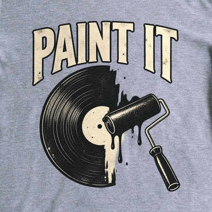 Paint It Black Tee - Sport Grey close-up print