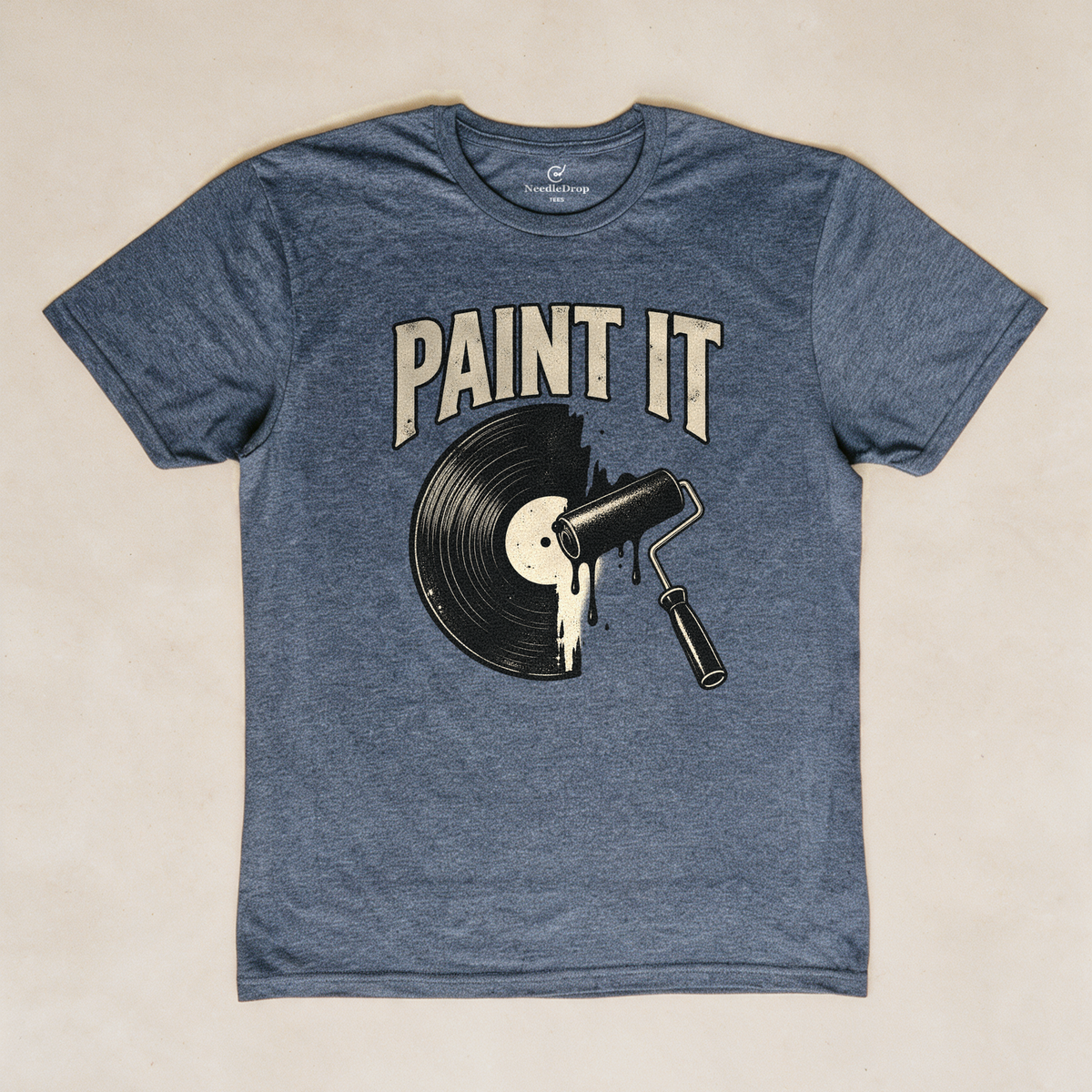 Paint It Black Tee - Dark Heather Grey flatlay