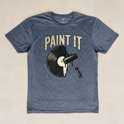 Paint It Black Tee - Dark Heather Grey flatlay