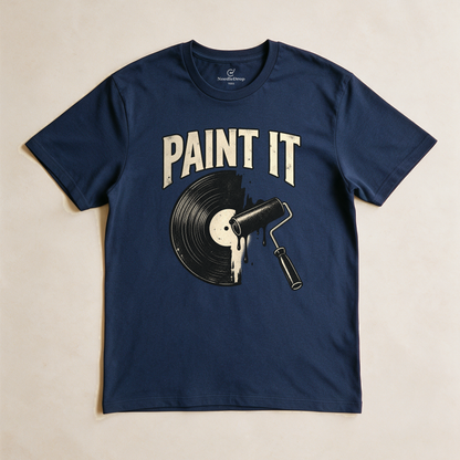 Paint It Black Tee - Navy flatlay