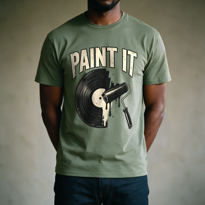 Paint It Black Tee - Military Green draagfoto