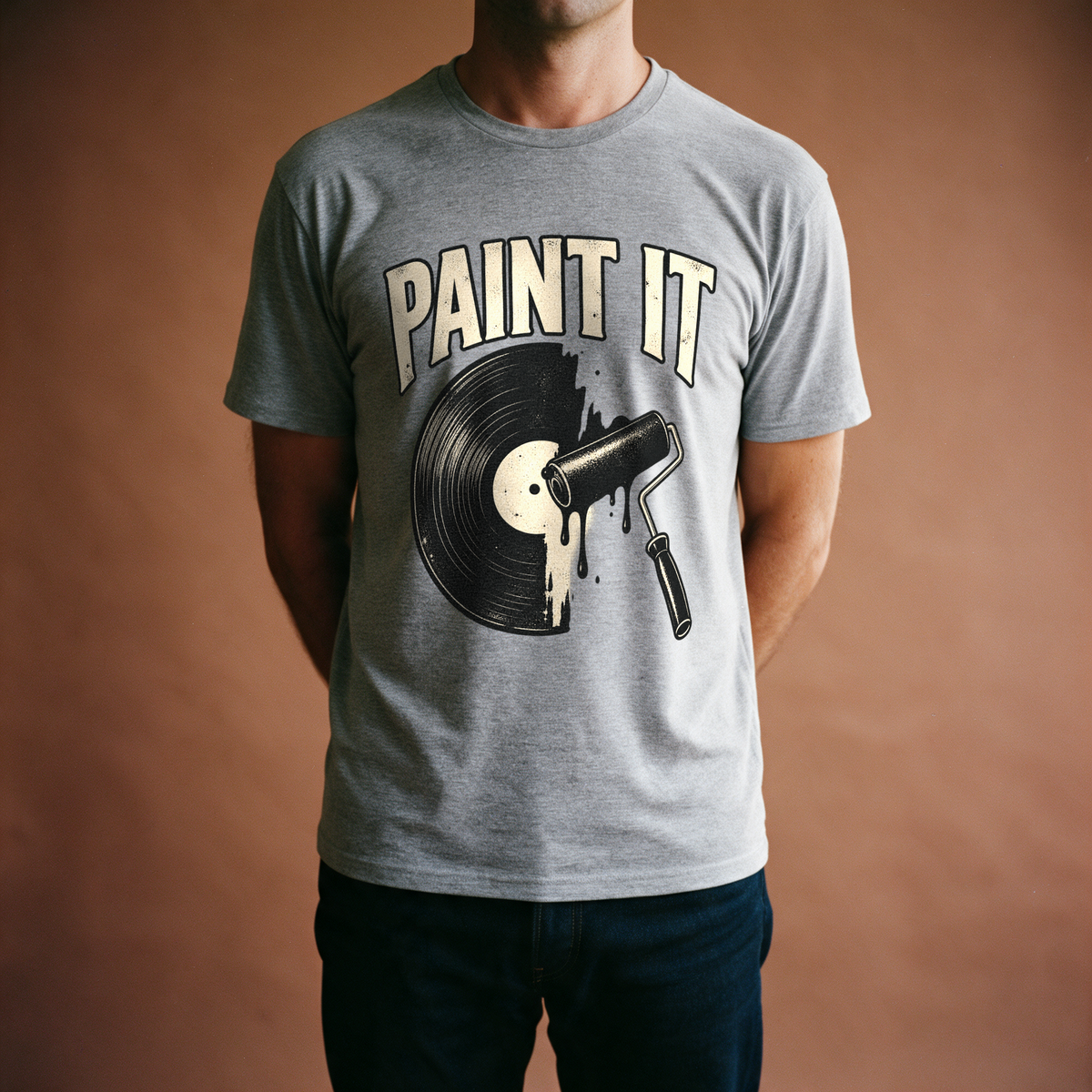 Paint It Black Tee - Sport Grey draagfoto