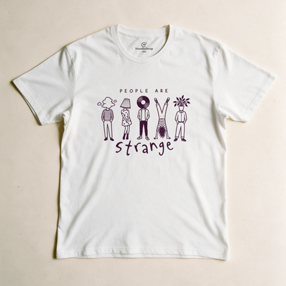 People Are Strange Tee - White flatlay