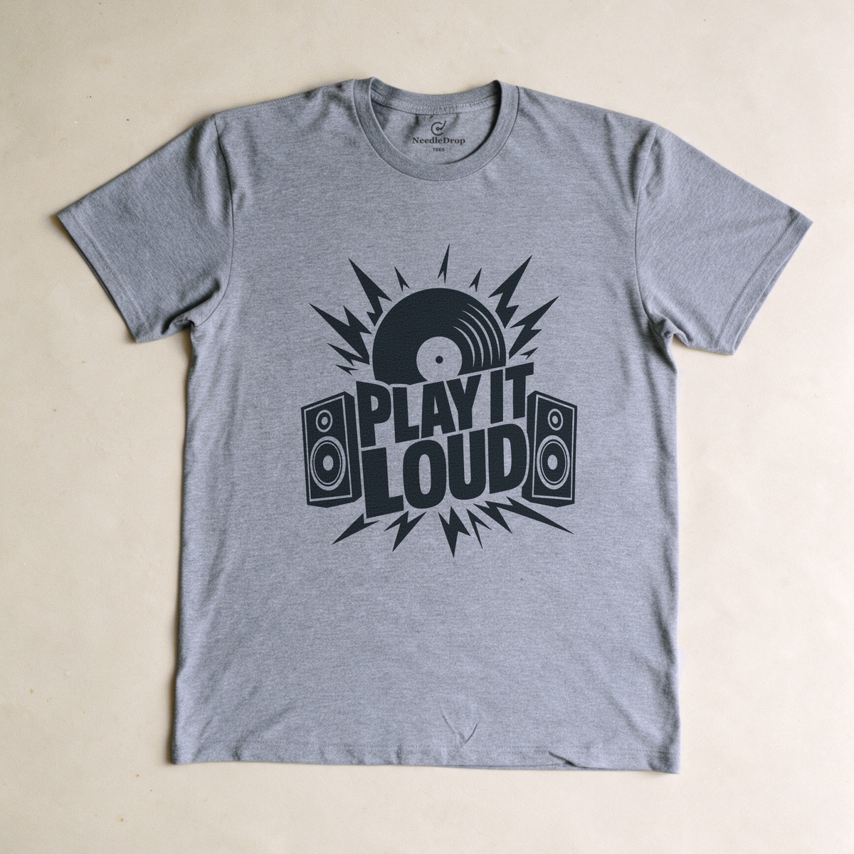 Play It Loud Tee - Sport Grey flatlay