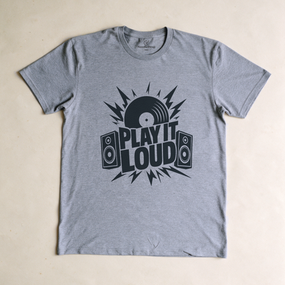 Play It Loud Tee - Sport Grey flatlay