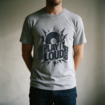 Play It Loud Tee - Sport Grey draagfoto