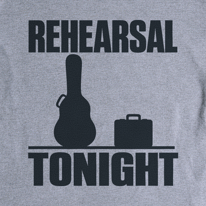 Rehearsal Tonight Tee - Sport Grey close-up print