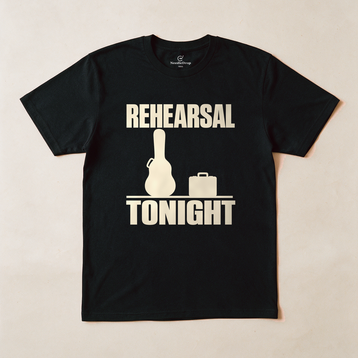 Rehearsal Tonight Tee - Black flatlay