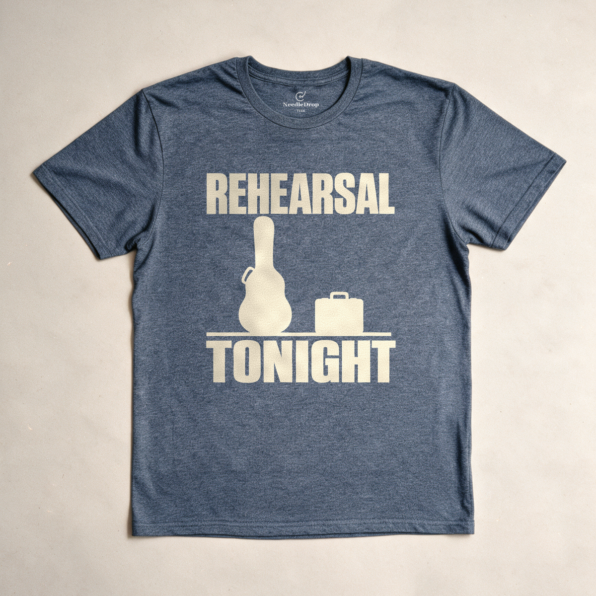 Rehearsal Tonight Tee - Dark Heather Grey flatlay