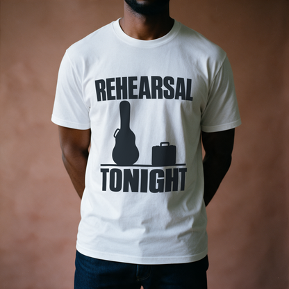 Rehearsal Tonight Tee - White draagfoto