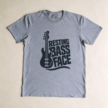 Resting Bass Face Tee - Sport Grey flatlay