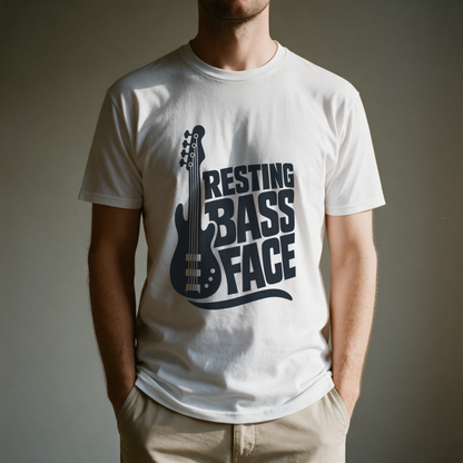 Resting Bass Face Tee - White draagfoto
