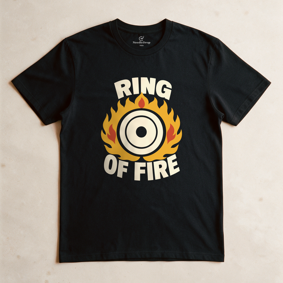 Ring of Fire Tee - Black flatlay