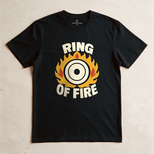 Ring of Fire Tee - Black flatlay