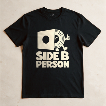 Side B Person Tee - Black flatlay