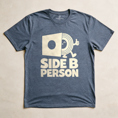 Side B Person Tee - Dark Heather Grey flatlay