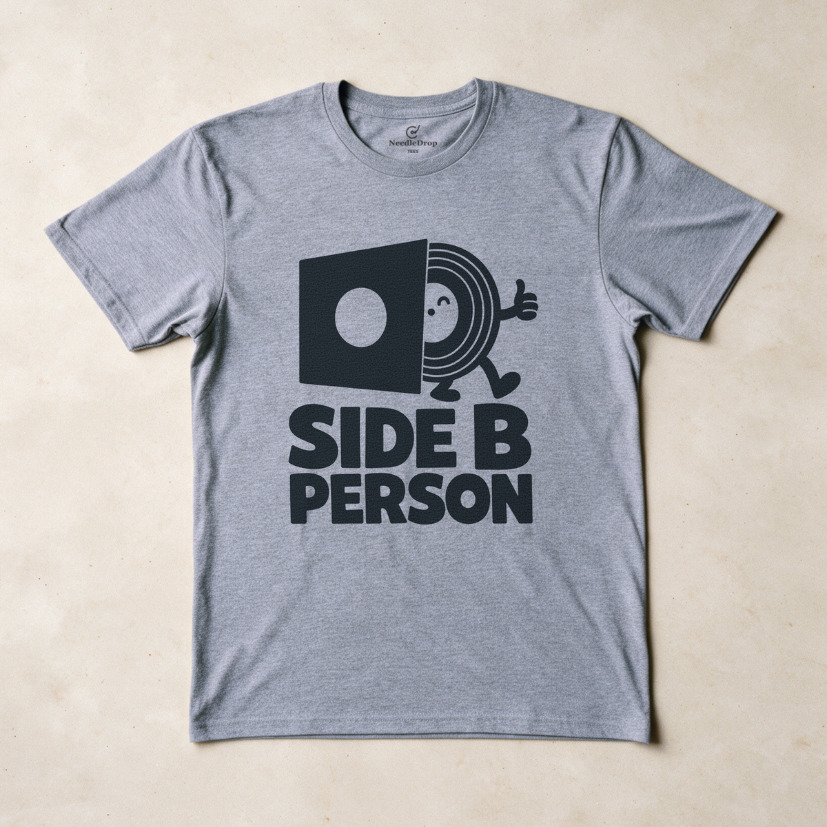 Side B Person Tee - Sport Grey flatlay