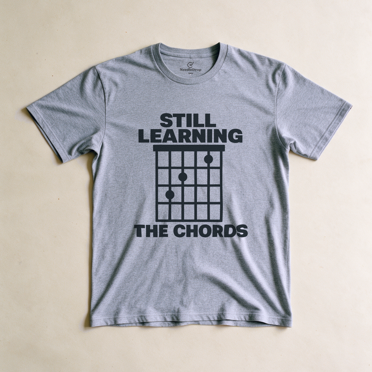 Still Learning the Chords Tee - Sport Grey flatlay