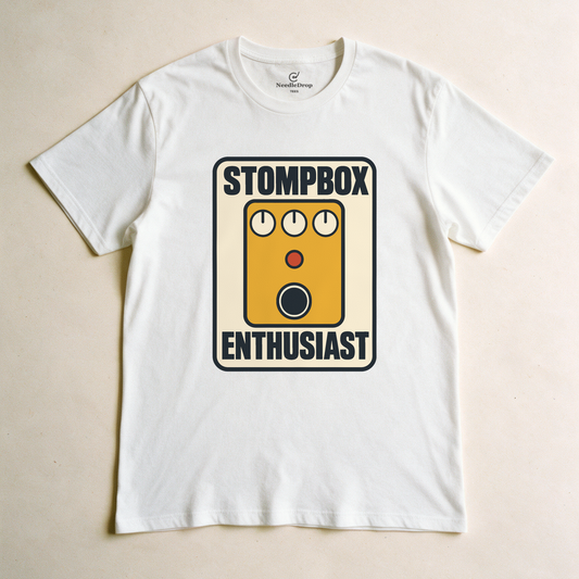 Stompbox Enthusiast Tee - White flatlay