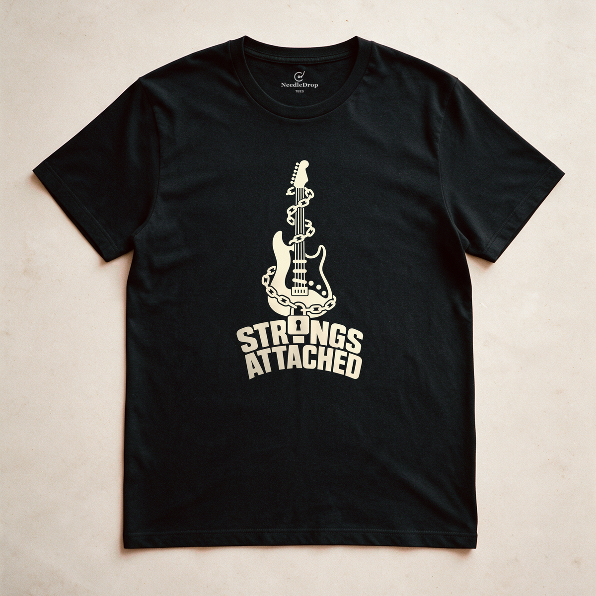 Strings Attached Tee - Black flatlay
