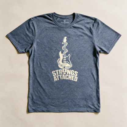 Strings Attached Tee - Dark Heather Grey flatlay
