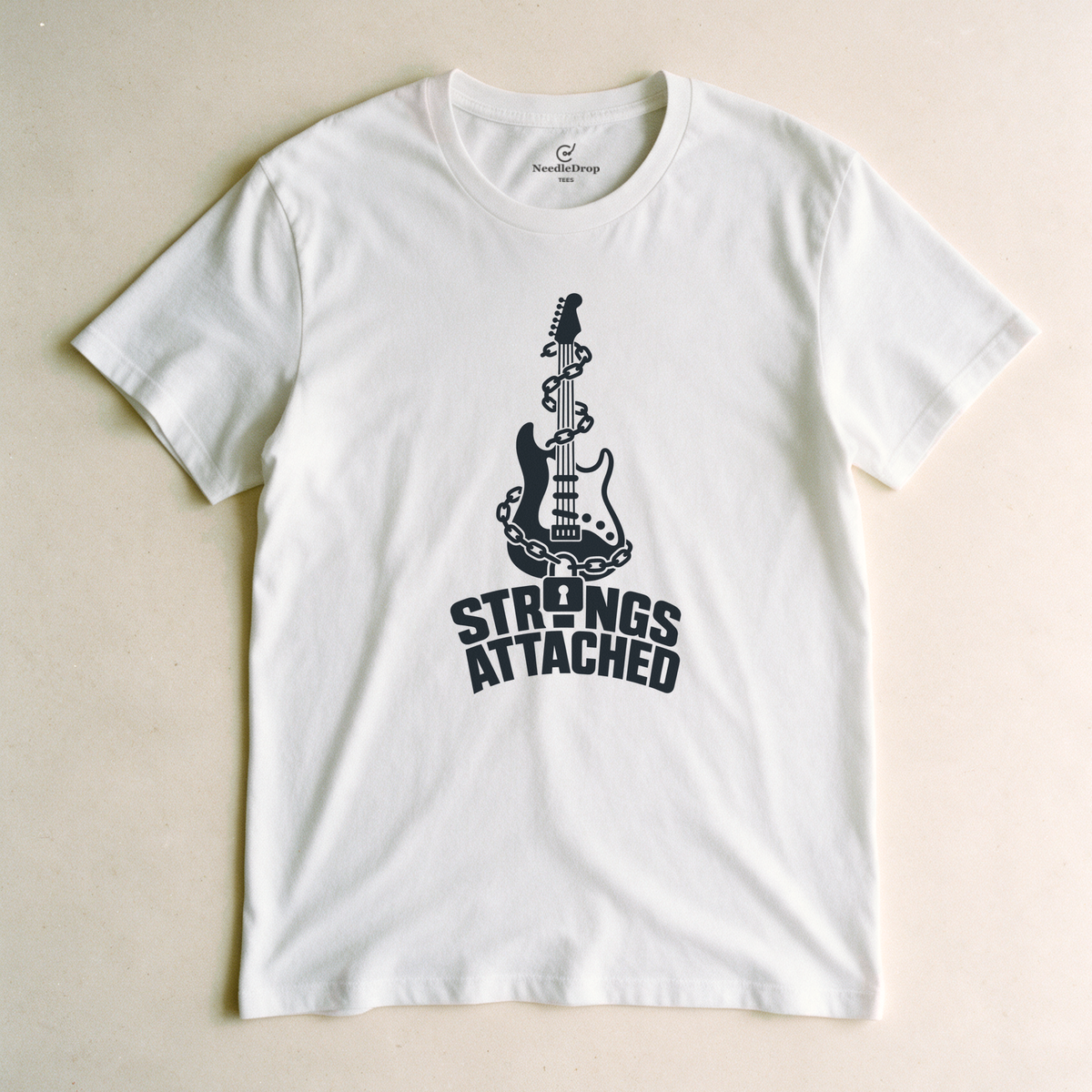 Strings Attached Tee - White flatlay