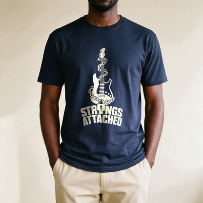 Strings Attached Tee - Navy draagfoto