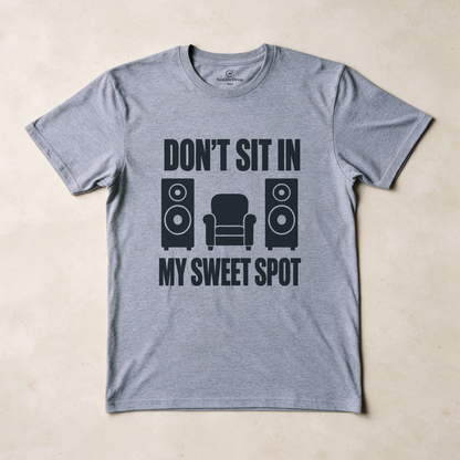 Don't Sit in My Sweet Spot Tee - Sport Grey flatlay