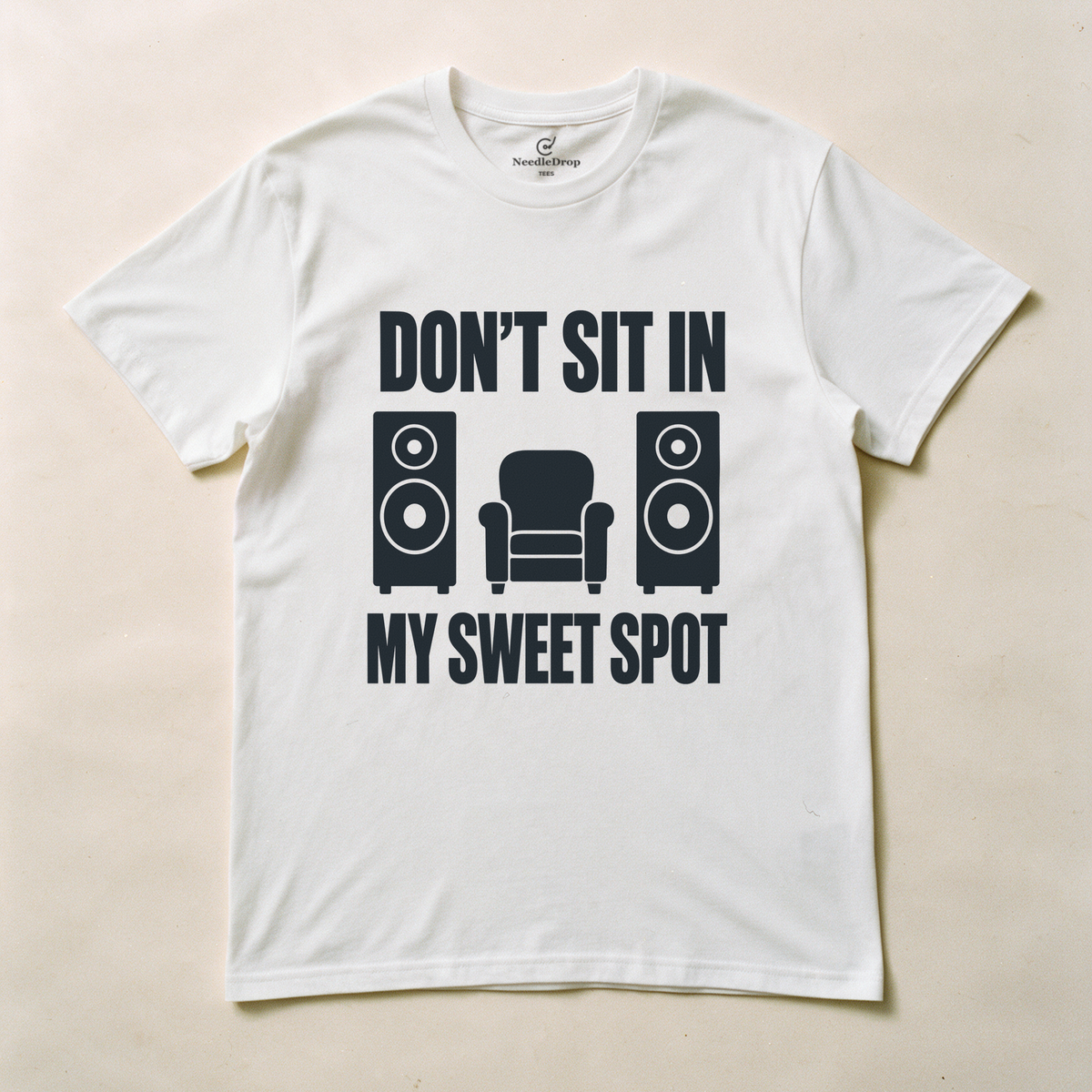 Don't Sit in My Sweet Spot Tee - White flatlay