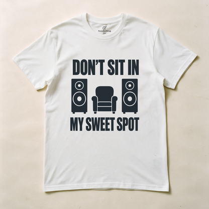 Don't Sit in My Sweet Spot Tee - White flatlay