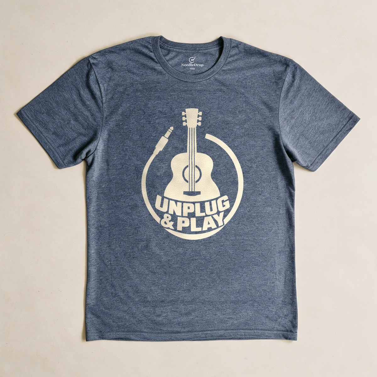 Unplug & Play Tee - Dark Heather Grey flatlay