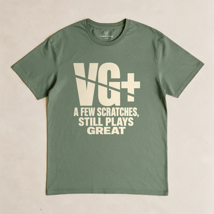 VG+ Still Plays Great Tee - Military Green flatlay