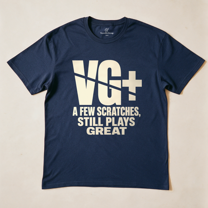 VG+ Still Plays Great Tee - Navy flatlay