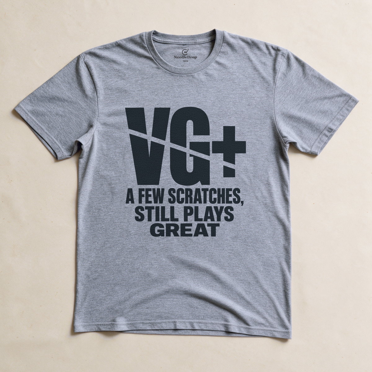 VG+ Still Plays Great Tee - Sport Grey flatlay