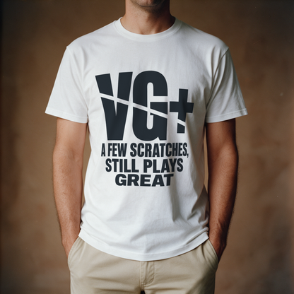 VG+ Still Plays Great Tee - White draagfoto
